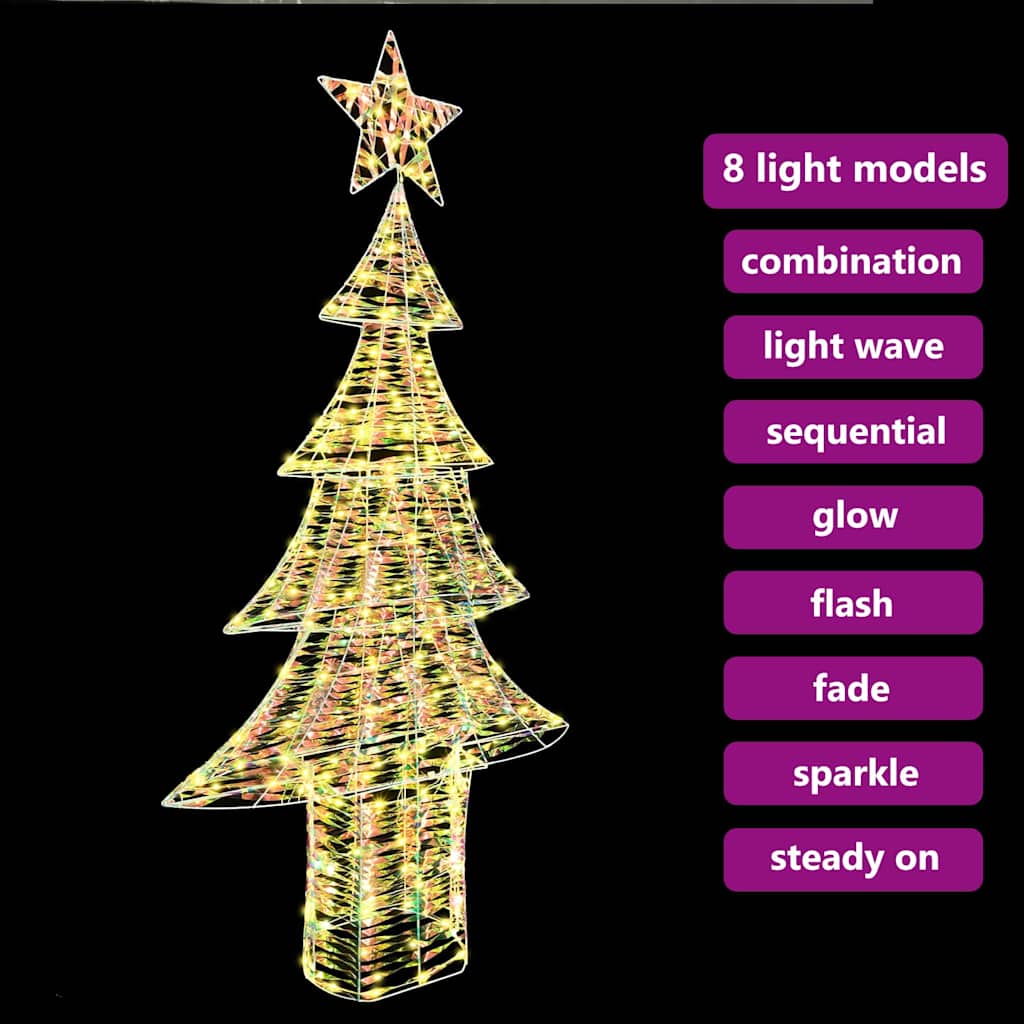 Albero di Natale con 240 LED Bianco caldo 180 cm PET 42018987
