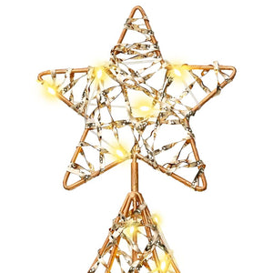 Albero di Natale con 120 LED Bianco caldo 120,5 cm PET 42018988