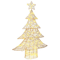 Albero di Natale con 120 LED Bianco caldo 120,5 cm PET 42018988