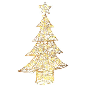 Albero di Natale con 120 LED Bianco caldo 120,5 cm PET 42018988