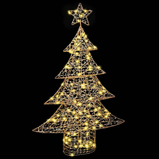 Albero di Natale con 120 LED-Luci decorative natalizie Bianco caldo 120,5 cm PET