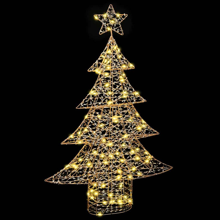 Albero di Natale con 120 LED-Luci decorative natalizie Bianco caldo 120,5 cm PET