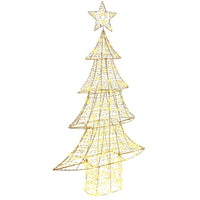 Albero di Natale con 160 LED Bianco caldo 150 cm PET 42018989