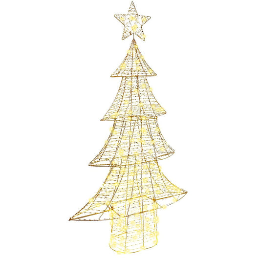 Albero di Natale con 160 LED Bianco caldo 150 cm PET 42018989