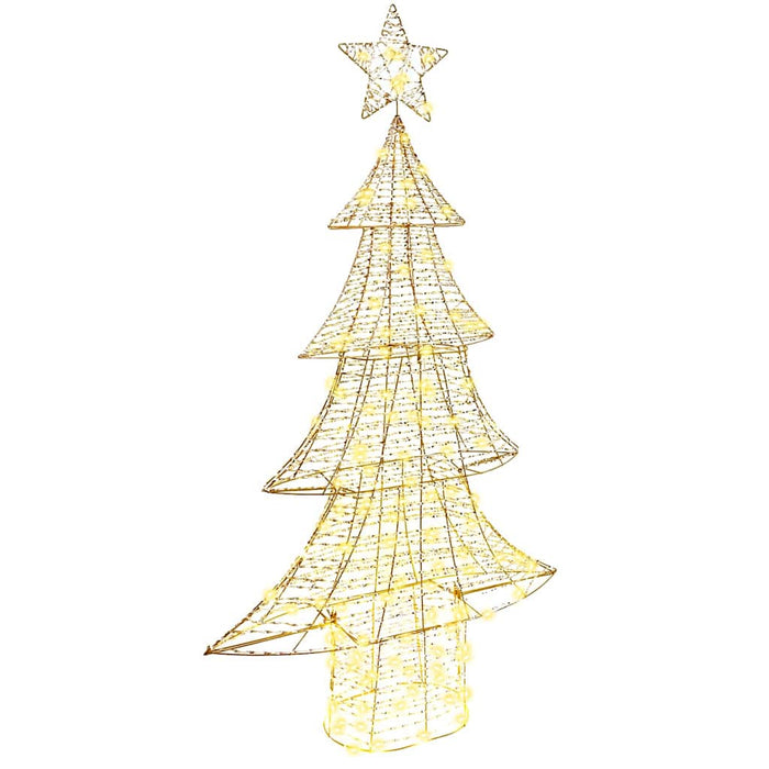 Albero di Natale con 160 LED Bianco caldo 150 cm PET 42018989