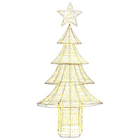Albero di Natale con 240 LED-Luci decorative natalizie Bianco caldo 181 cm PET
