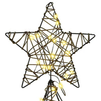 Albero di Natale con 240 LED-Luci decorative natalizie Bianco caldo 180 cm Rattan 848207