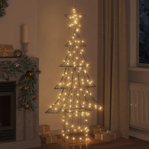 Albero di Natale con 240 LED Bianco caldo 180 cm Rattan 42018993