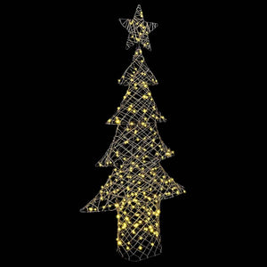 Albero di Natale con 240 LED-Luci decorative natalizie Bianco caldo 180 cm Rattan 848207