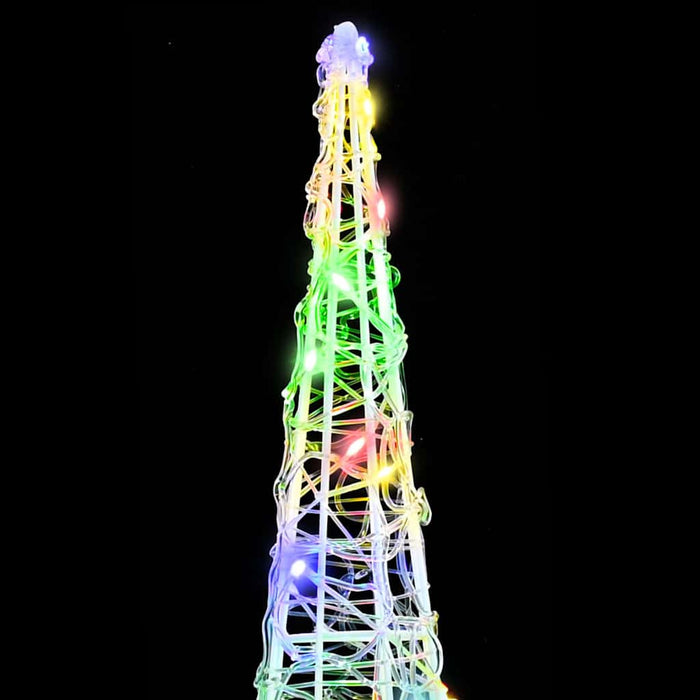 Albero di Natale 3 pcs Multicolore 20 x 20 x 80 cm Acrilico 42019018