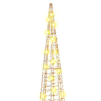 Albero di Natale 3 pz-Decorazioni natalizie Bianco caldo 20 x 20 x 80 cm PET 196827
