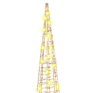 Albero di Natale 3 pz-Decorazioni natalizie Bianco caldo 20 x 20 x 80 cm PET 196827