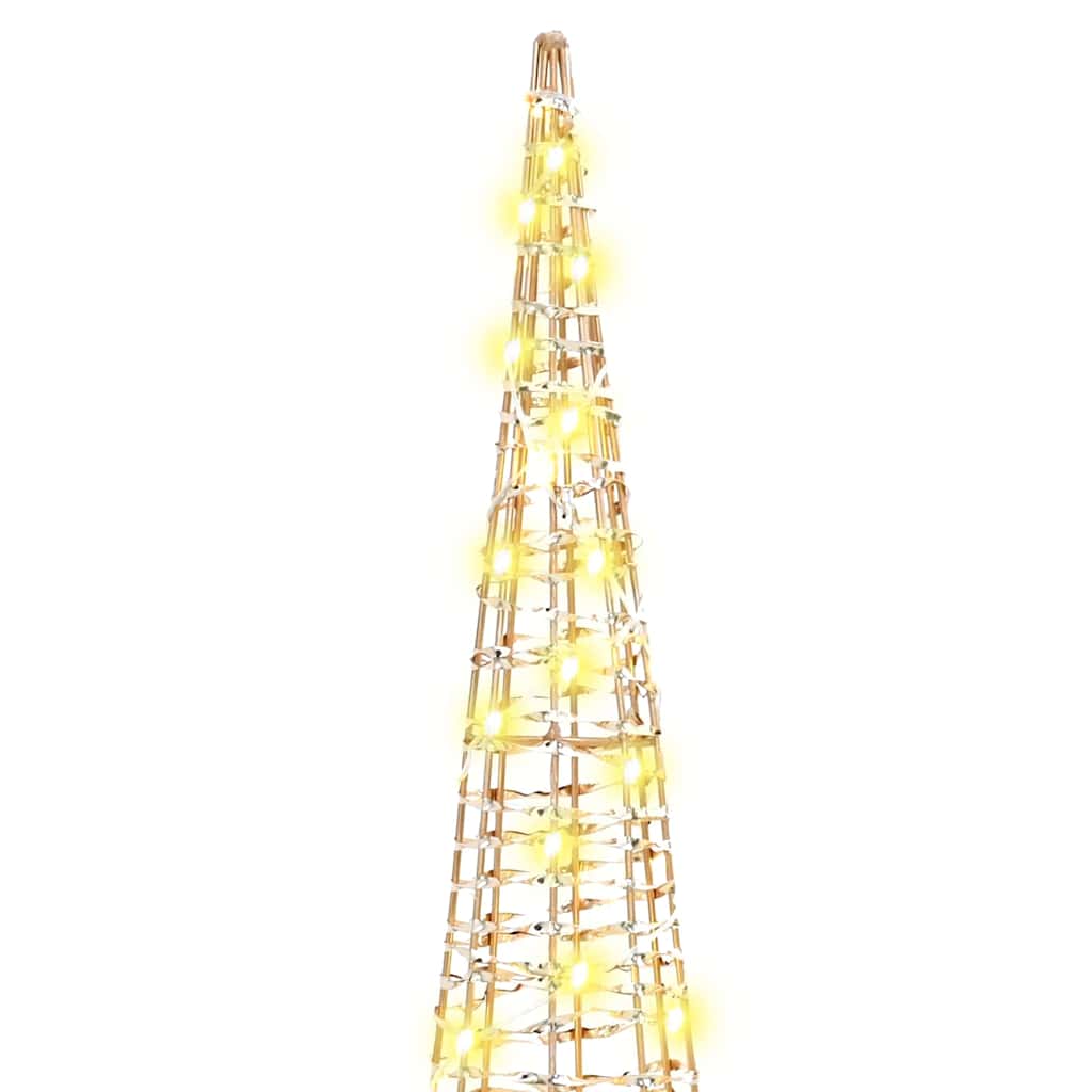 Albero di Natale 3 pcs Bianco caldo 20 x 20 x 80 cm PET 42019020