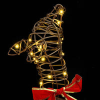 Famiglia di Renne 3 pcs Bianco caldo 67 x 26 x 127 cm Rattan 42019052