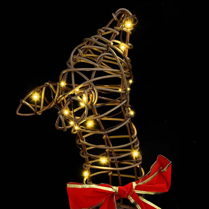 Famiglia di Renne 3 pcs Bianco caldo 67 x 26 x 127 cm Rattan 42019052