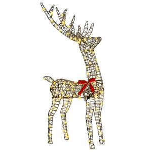 Famiglia di Renne 3 pcs Bianco caldo 67 x 26 x 127 cm Rattan 42019052