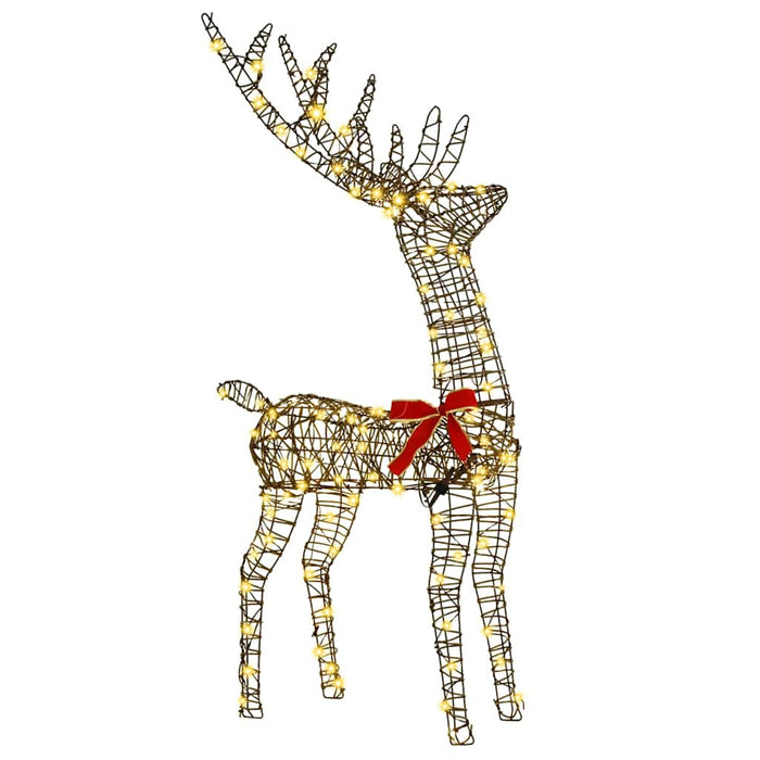 Famiglia di Renne 3 pcs Bianco caldo 67 x 26 x 127 cm Rattan 42019052