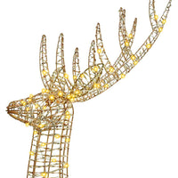 Renna 3D Bianco caldo 180 cm PET 42019059