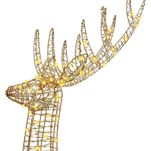 Renna 3D Bianco caldo 180 cm PET 42019059