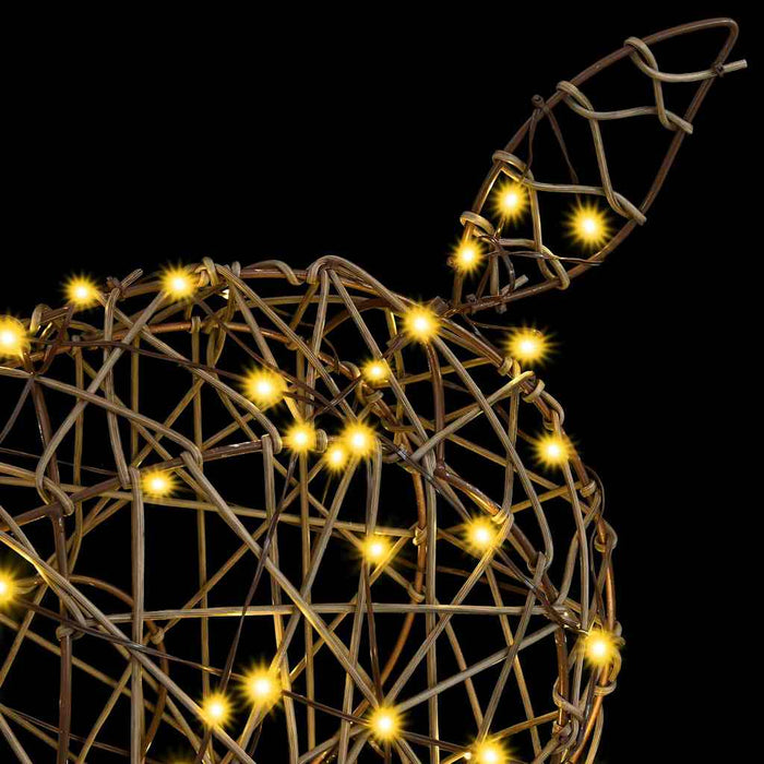 Renna 3D Bianco caldo 180 cm Rattan 42019060