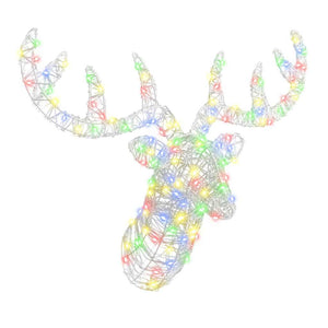 Testa di Renna colorato 60 cm Acrilico 42019064