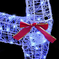 Slitta trainata da renna Blu 70 x 26 x 128.5 cm Acrilico 42019077