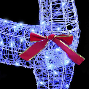 Slitta trainata da renna Blu 70 x 26 x 128.5 cm Acrilico 42019077