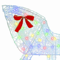 Slitta trainata da renna colorato 70 x 26 x 128.5 cm Acrilico 42019078