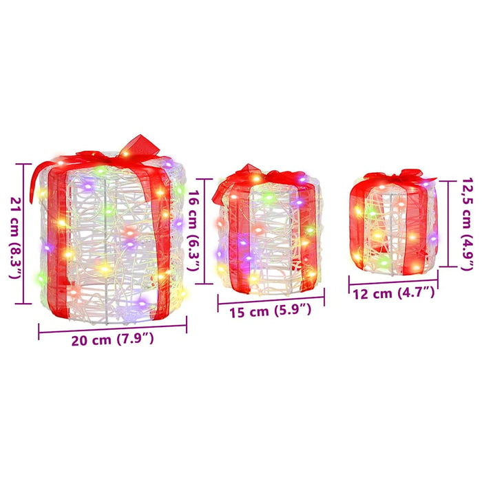 Decorazione Scatola Regalo 3 pcs colorato 20 x 20 x 21 cm 42019087