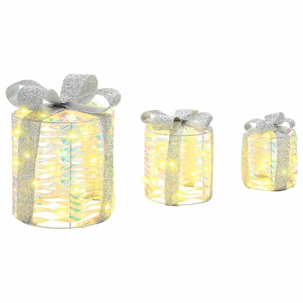 Decorazione Scatola Regalo con 60 LED 3 pcs Bianco caldo PET 42019088