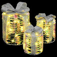 Decorazione Scatola Regalo con 60 LED 3 pcs Bianco caldo PET 42019088