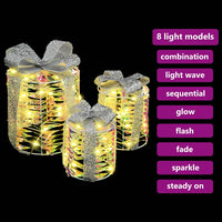 Decorazione Scatola Regalo con 60 LED 3 pcs Bianco caldo PET 42019088