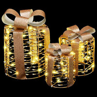 Decorazione Scatola Regalo con 60 LED 3 pcs Bianco caldo PET 42019089