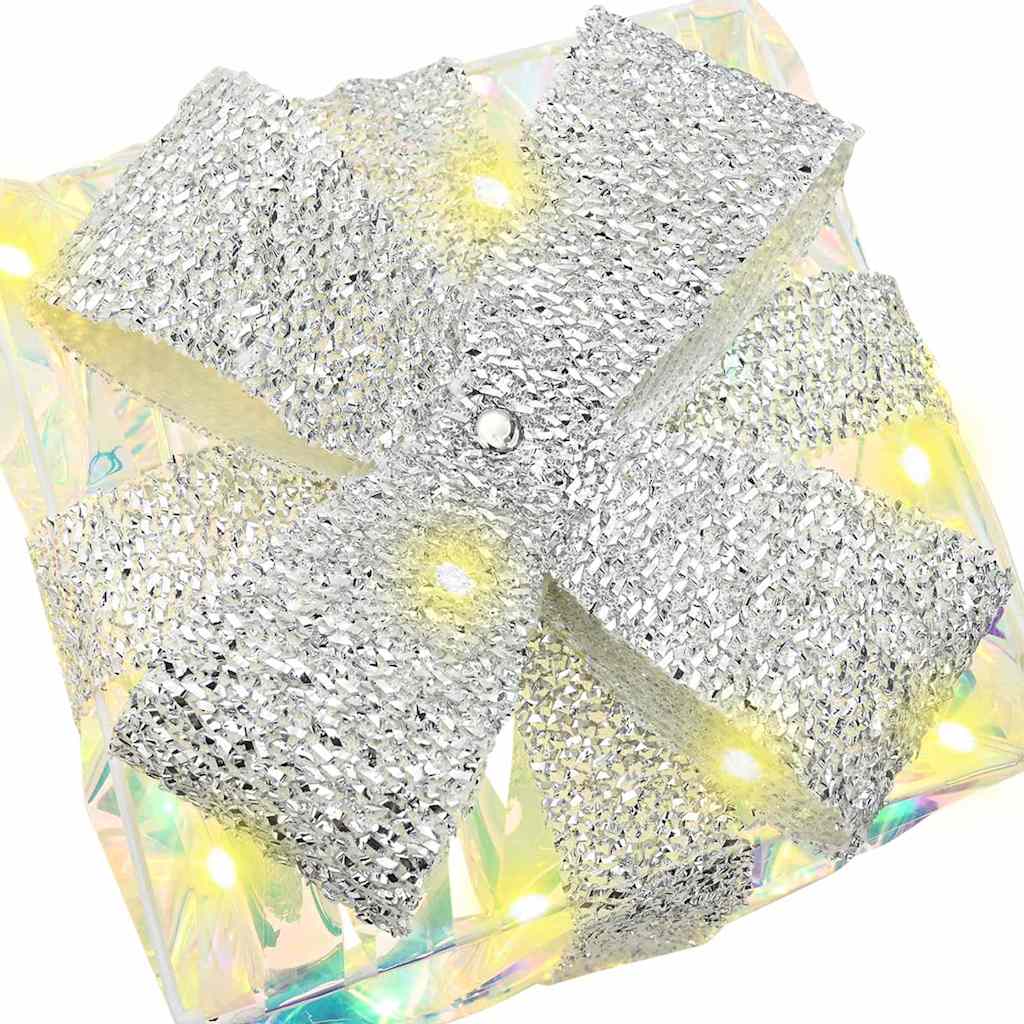 Scatola Regalo 3 pcs Bianco caldo 20 x 20 x 20 cm PET 42019095