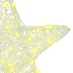 Stella 3D con 50 LED Bianco caldo 55 x 53.5 x 10 cm Acrilico 42019098