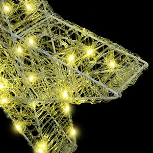 Stella 3D con 50 LED Bianco caldo 55 x 53.5 x 10 cm Acrilico 42019098