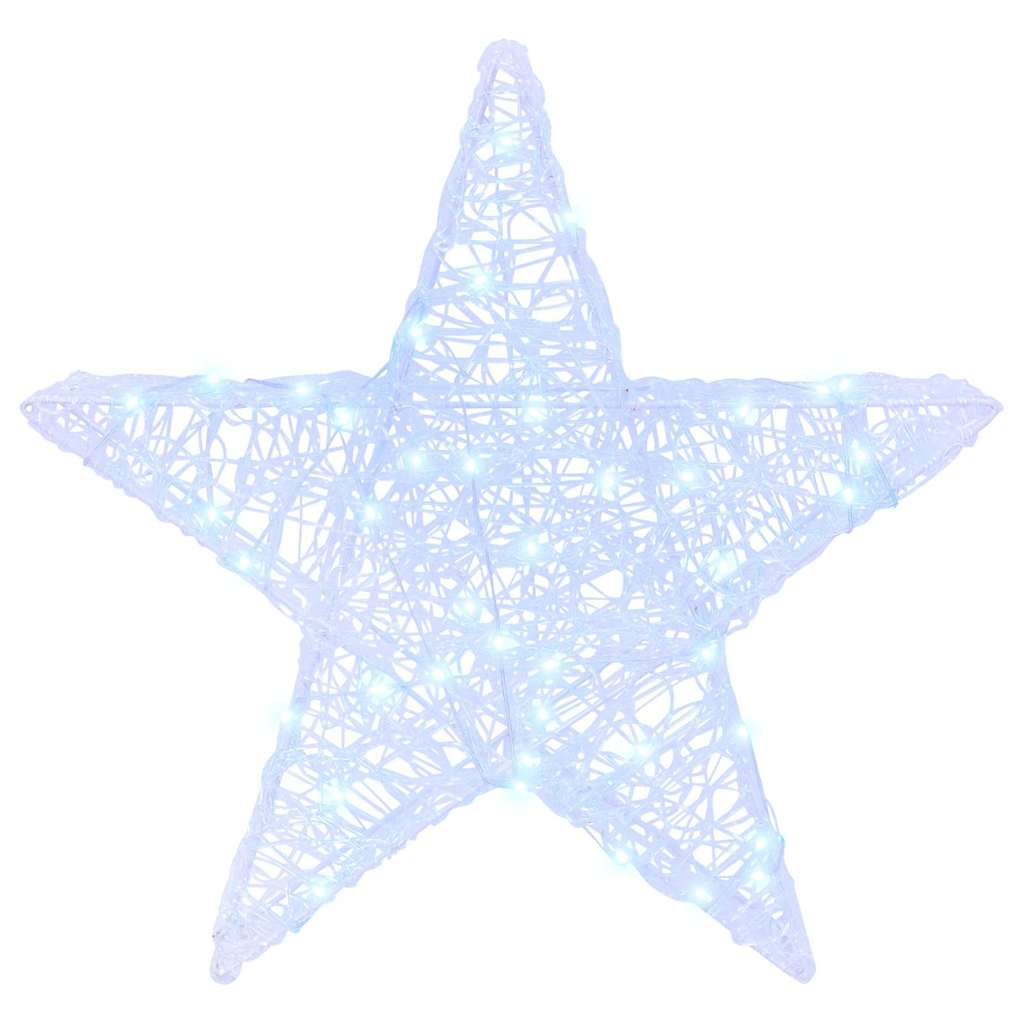 Stella 3D con 50 LED Bianco freddo 55 x 53.5 x 10 cm Acrilico 42019099