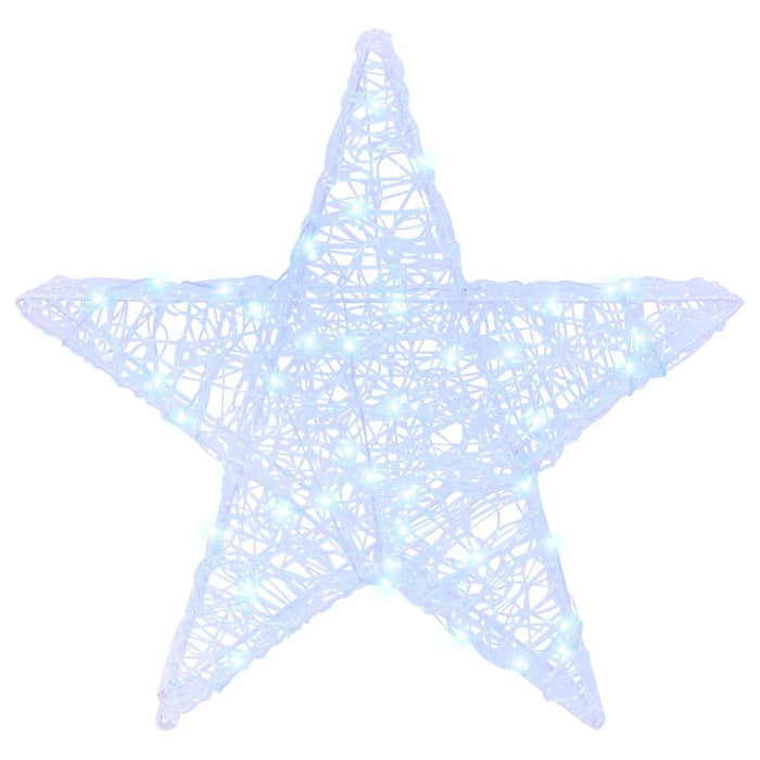 Stella 3D con 50 LED Bianco freddo 55 x 53.5 x 10 cm Acrilico 42019099