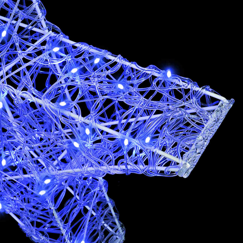 Stella 3D con 50 LED Blu 55 x 53.5 x 10 cm Acrilico 42019100