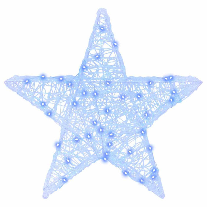 Stella 3D con 50 LED Blu 55 x 53.5 x 10 cm Acrilico 42019100