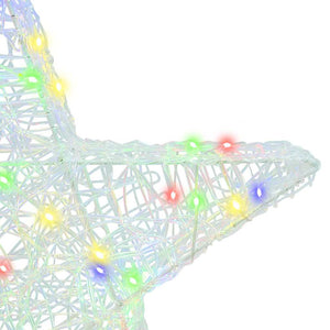 Stella 3D con 50 LED Multicolore 55 x 53.5 x 10 cm Acrilico 42019101