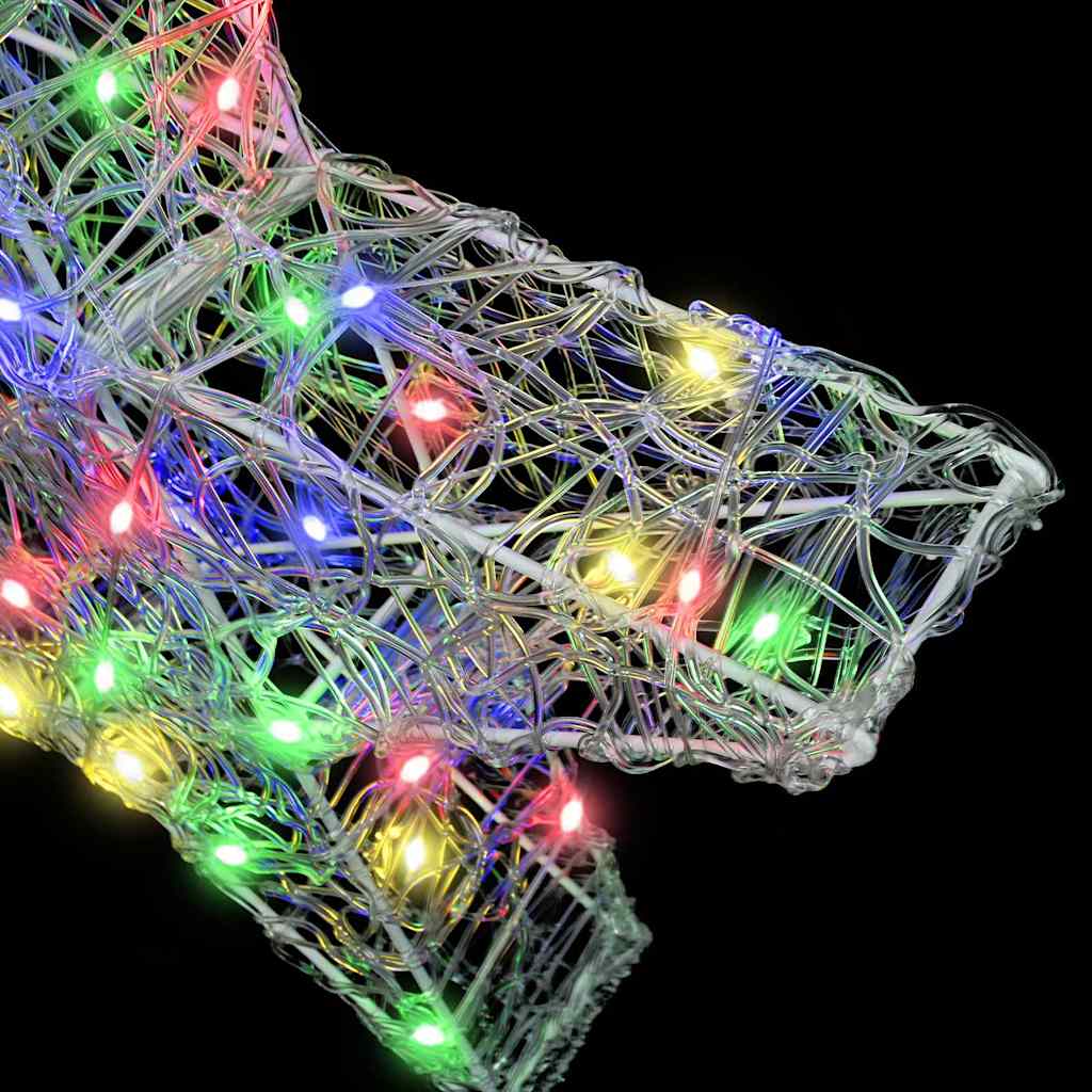 Stella 3D con 50 LED Multicolore 55 x 53.5 x 10 cm Acrilico 42019101