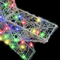 Stella 3D con 50 LED Multicolore 55 x 53.5 x 10 cm Acrilico 42019101