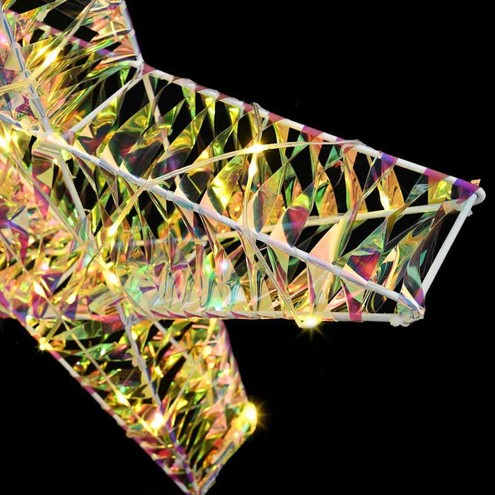 Stella 3D con 50 LED Bianco caldo 55 x 52.5 x 9 cm PET 42019102