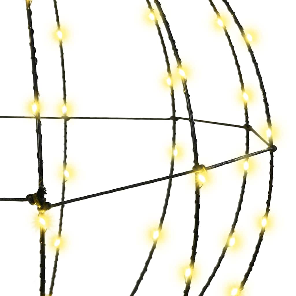 Palla con 120 LED Bianco caldo 40 cm Metallo 42019106