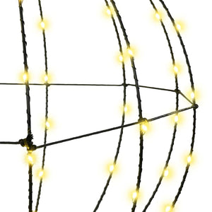 Palla con 120 LED Bianco caldo 40 cm Metallo 42019106