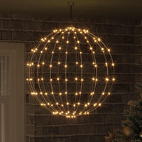 Palla con 192 LED Bianco caldo 59,5 x 59,5 x 63 cm Metallo 42019108