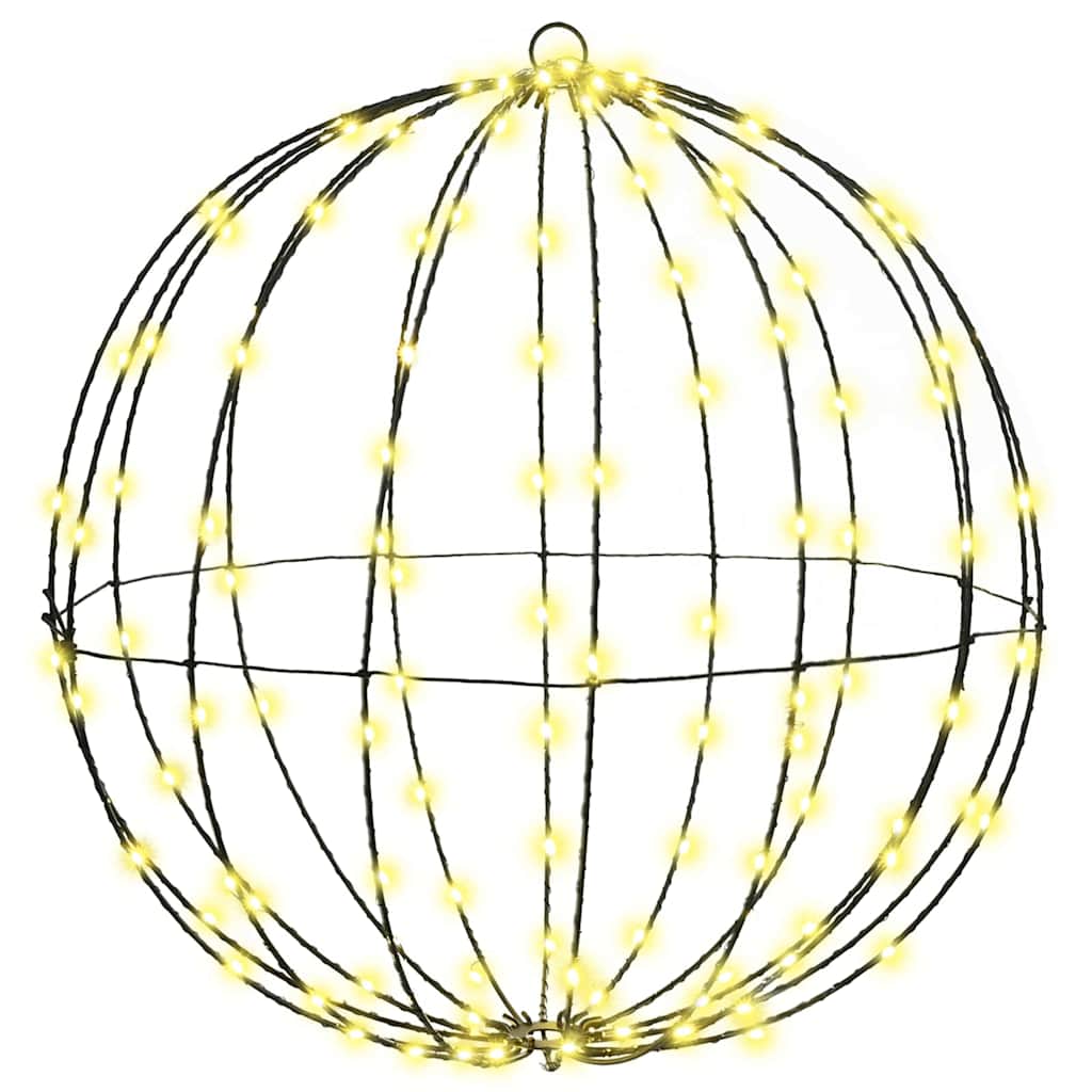 Palla con 320 LED 2 pcs Bianco caldo 50 cm Metallo 42019111