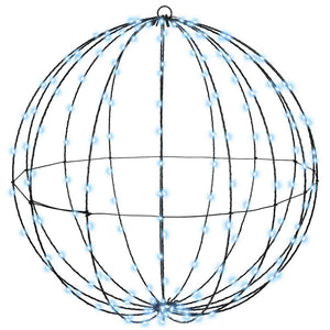 Palla con 192 LED Bianco freddo 60 cm Metallo 42019116