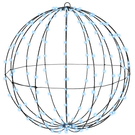 Palla con 192 LED Bianco freddo 60 cm Metallo 42019116